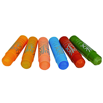 TPG Creations Kwik Stix Tempera Paint Set, 6 Assorted Earth Tones Colors, 6/Pack, 24 Packs/Carton (TPG67624)