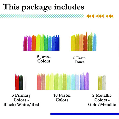TPG Creations Kwik Stix Tempera Paint Set, 30 Assorted Colors, 30/Pack, 6 Packs/Carton (TPG68106)