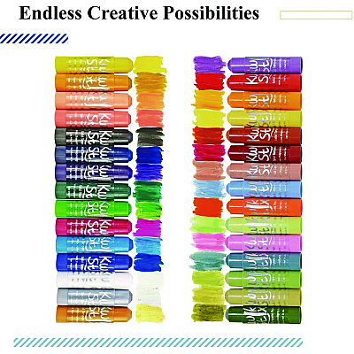 TPG Creations Kwik Stix Tempera Paint Set, 30 Assorted Colors, 30/Pack, 6 Packs/Carton (TPG68106)