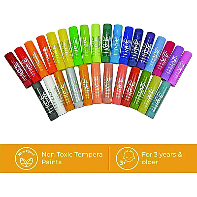TPG Creations Kwik Stix Tempera Paint Set, 30 Assorted Colors, 30/Pack, 6 Packs/Carton (TPG68106)