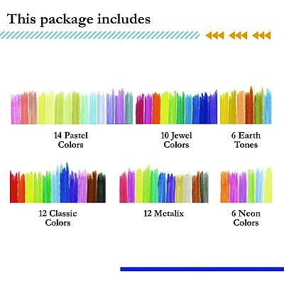 TPG Creations Kwik Stix Tempera Paint Set, 60 Assorted Colors, 60/Pack, 3 Packs/Carton (TPG69003)