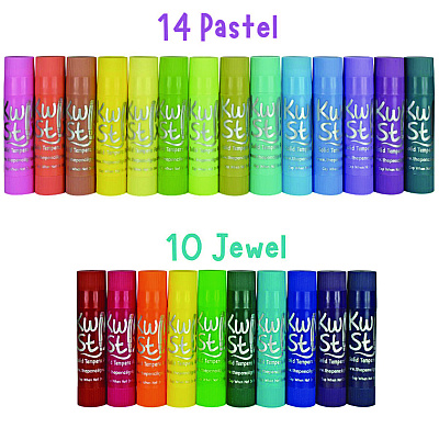 TPG Creations Kwik Stix Tempera Paint Set, 60 Assorted Colors, 60/Pack, 3 Packs/Carton (TPG69003)