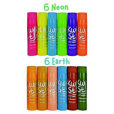 TPG Creations Kwik Stix Tempera Paint Set, 60 Assorted Colors, 60/Pack, 3 Packs/Carton (TPG69003)