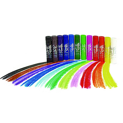 TPG Creations Kwik Stix Tempera Paint Set, 12 Assorted Colors, 96/Pack, 2 Packs/Carton (TPG69602)