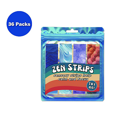 TPG Creations Zen Strips, Sandy Gradient, Assorted Colors, 4/Set, 36 Sets/Carton (TPG85536)