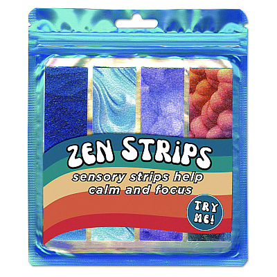 TPG Creations Zen Strips, Sandy Gradient, Assorted Colors, 4/Set, 36 Sets/Carton (TPG85536)
