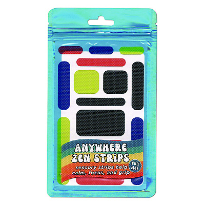 TPG Creations Anywhere Zen Strips, Bumpy, Assorted Primary Colors 13/Set, 24 Sets/Carton (TPG88024)