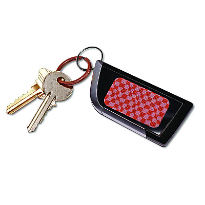 TPG Creations Anywhere Zen Strips, Bumpy Checkered, Pink/Red, 13/Set, 24 Sets/Carton (TPG88424)