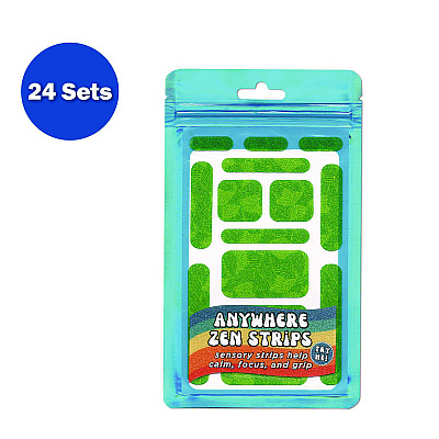 TPG Creations Anywhere Zen Strips, Sandy Palm Leaves, Assorted Colors, 13/Set, 24 Sets/Carton (TPG88624)