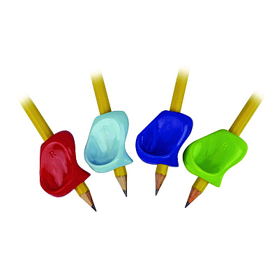 TPG Creations Pinch Pencil Grip, 1" Long, Assorted Colors, 100/Carton (TPG127100)