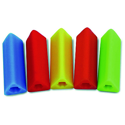 TPG Creations Triangle Grip, 1.75" Long, Assorted Colors, 600/Carton (TPG162600)