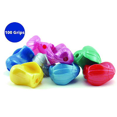 TPG Creations Crossover Grip, 1" Long, Assorted Metallic Colors, 100/Carton (TPG177100)
