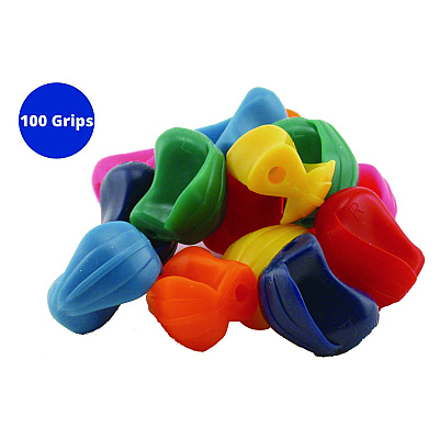 TPG Creations Crossover Grip, 1" Long, Assorted Colors, 100/Carton (TPG178100)