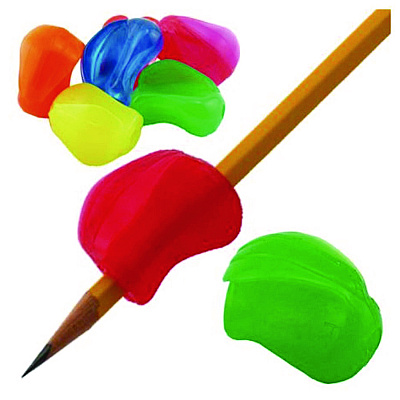 TPG Creations Crossover Grip, 1" Long, Assorted Neon Colors, 100/Carton (TPG180100)