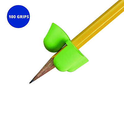 TPG Creations Writing C.L.A.W. Pencil Grip, Small, 1" Long, Assorted Colors, 100/Carton (TPG211100)