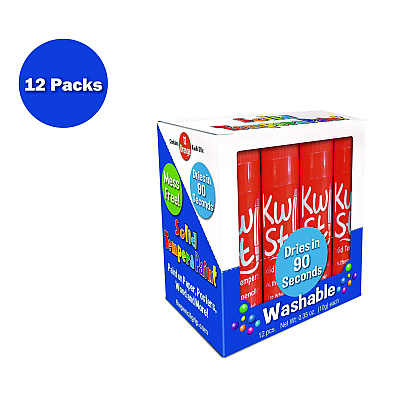 TPG Creations Kwik Stix Single Color Pack, 0.7" x 3.5", Orange, 12/Pack, 12 Packs/Carton (TPG6008012)