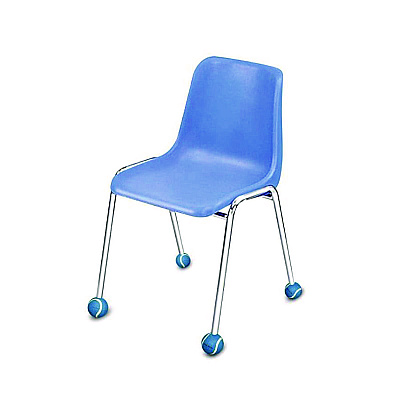 TPG Creations Chair Sox, 2.5", Blue Felt/Rubber, 4/Pack, 36 Packs/Carton (TPG233)