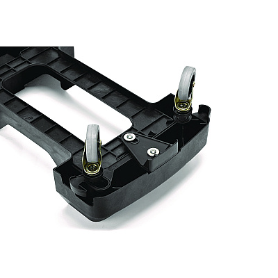 Alpine Rectangular Trash Can Dolly, 200 lb Capacity, 8.2 x 24.4 x 15.7, Black (ALHALP477DOLLY)