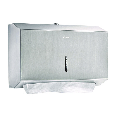 Alpine Horizontal C-Fold/Multi-Fold Paper Towel Dispenser, 7.08 x 3.93 x 10.82, Brushed Nickel (ALHALP481S)