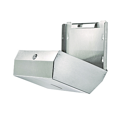 Alpine Horizontal C-Fold/Multi-Fold Paper Towel Dispenser, 7.08 x 3.93 x 10.82, Brushed Nickel (ALHALP481S)