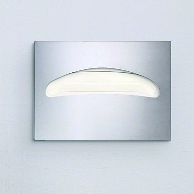 Alpine Stainless Steel Brushed Half-Fold Toilet Seat Cover Dispenser, 15.7 x 2 x 11.8 (ALHALP483)