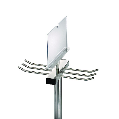Alpine Wet Umbrella Bag Wrapper Stand with 100 Long Bags, Stainless Steel, 12 x 12 x 48, Silver (ALHALP489)