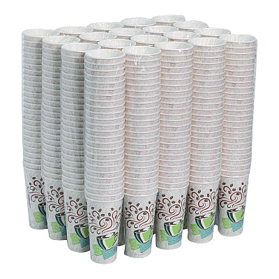 Dixie PerfecTouch Paper Hot Cups, 20 oz, Coffee Haze Design, 25/Pack (DXE5320CDPK)