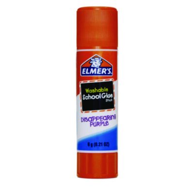 Elmer's Disappearing Purple School Glue Stick, 0.21 oz, Dries Clear, 8/Pack (EPIE1591E1560)