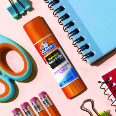 Elmer's Disappearing Purple School Glue Stick, 0.21 oz, Dries Clear, 8/Pack (EPIE1591E1560)