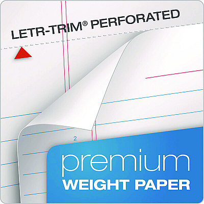 TOPS Color Notepads, Wide/Legal Rule, Orchid Cover, 70 White 8.5 x 11.75 Sheets (TOP99710)