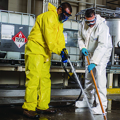 KleenGuard A70 Chemical Spray Protection Coveralls, Medium, Yellow, 12/Carton (KCC00682)
