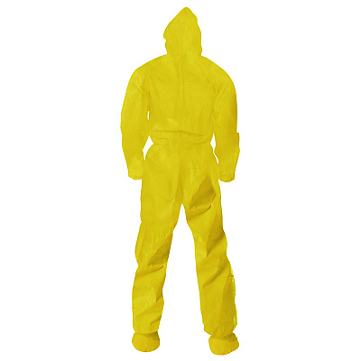 KleenGuard A70 Chemical Spray Protection Coveralls, 2X-Large, Yellow, 12/Carton (KCC00685)