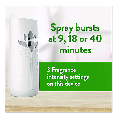 Air Wick Freshmatic Ultra Automatic Starter Kit, Gadget/(2) 5.89 oz Fresh Linen Refills/AA Battery, 4 Kits/Carton (RAC01918CT)