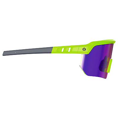 ergodyne Skullerz AEGIR-AFASPM Anti-Scratch and Enhanced Anti-Fog Safety Glasses, Lime Frame, Purple Mirror, Polycarb Lens (EGO55061)