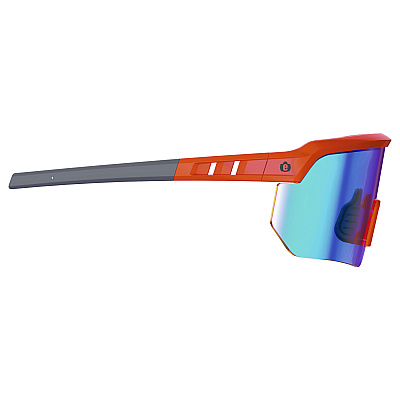 ergodyne Skullerz AEGIR-AFASPM Anti-Scratch and Enhanced Anti-Fog Safety Glasses, Orange Frame, Blue Mirror Polycarb Lens (EGO55062)