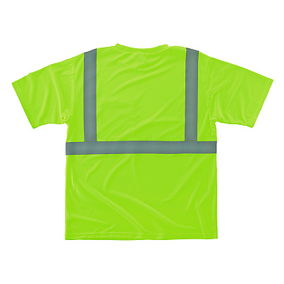 ergodyne GloWear 8289-ECO Class 2 Recycled Hi-Vis T-Shirt, Medium, Lime (EGO21533)