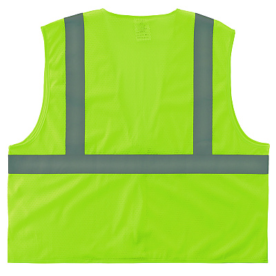 ergodyne GloWear 8205HL-ECO Class 2 Recycled Hi-Vis Vest, Mesh, Polyester, Small/Medium, Lime (EGO21983)