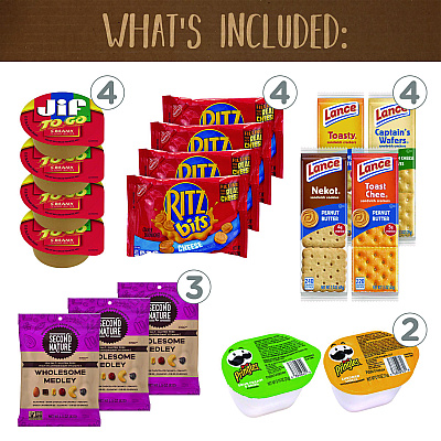 Snack Box Pros On The Go Snack Box, 27 Assorted Snacks/Box (GRR700S0009)