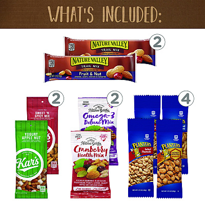 Snack Box Pros On The Go Snack Box, 27 Assorted Snacks/Box (GRR700S0009)