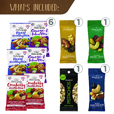 Snack Box Pros Healthy Mixed Nuts Snack Box, 18 Assorted Snacks/Box (GRR70000046)