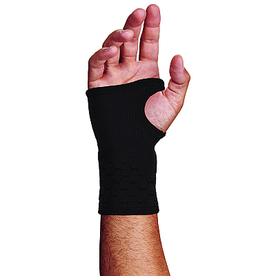 ergodyne ProFlex 660 Wrist Support Sleeve, Small, Fits Left Hand/Right Hand, Black (EGO16587)