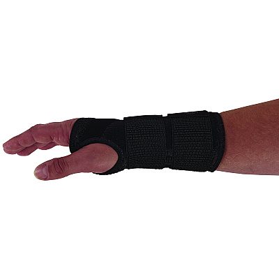 ergodyne ProFlex 4015 Wrist Brace Support with Double Strap, Medium, Fits Right Hand, Black (EGO70153)