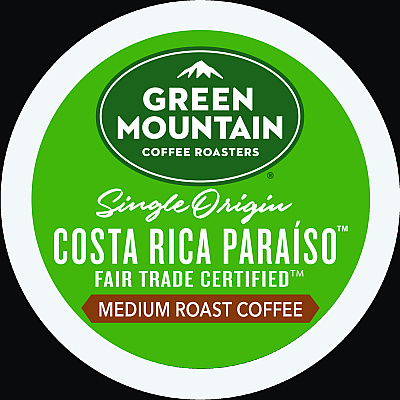 Green Mountain Coffee Roasters Roasters Roasters K-Cup Pods Costa Rica Paraiso, 24/Box (GMT8087)