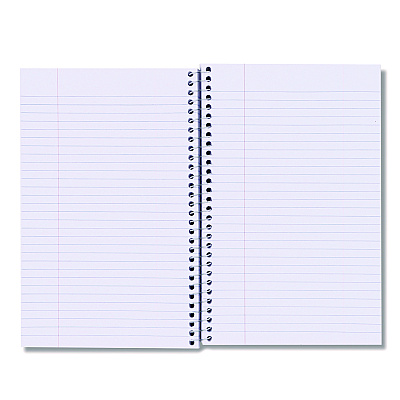 Universal Wirebound Notebook, 3-Subject, Medium/College Rule, Black Cover, (120) 9.5 x 6 Sheets (UNV66410)