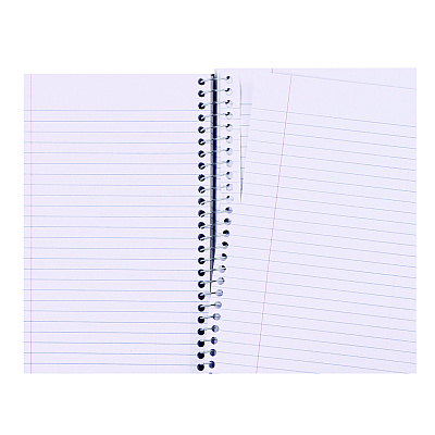 Universal Wirebound Notebook, 3-Subject, Medium/College Rule, Black Cover, (120) 9.5 x 6 Sheets (UNV66410)