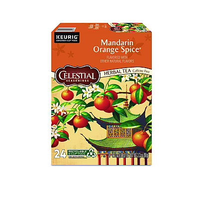 Celestial Seasonings Mandarin Orange Spice Herb Tea K-Cups, 96/Carton (GMT14735CT)