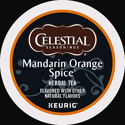 Celestial Seasonings Mandarin Orange Spice Herb Tea K-Cups, 96/Carton (GMT14735CT)