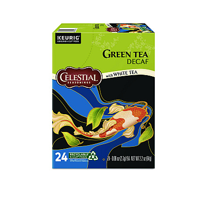 Celestial Seasonings Decaffeinated Green Tea K-Cups, 96/Carton (GMT14737CT)