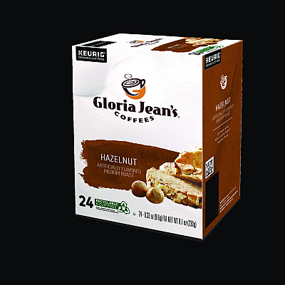 Gloria Jean's Coffees Coffees Coffees Hazelnut Coffee K-Cups, 96/Carton (DIE60051052CT)