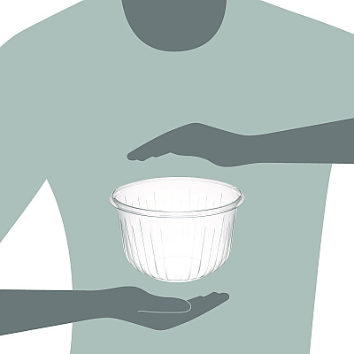 Dart PresentaBowls Clear Bowls, 64 oz, Plastic, 252/Carton (DCCPET64B)